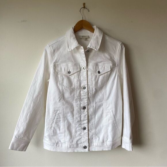 Style & Co. white denim jacket NWT womens XS - Picture 1 of 7